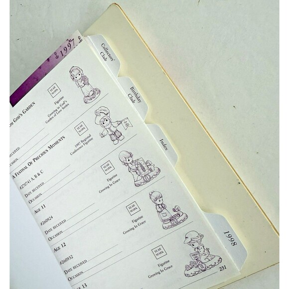 Vtg 1996 The Enesco Precious Moments Log Book Collectors Club Catalog 1979-1998 - Picture 5 of 11